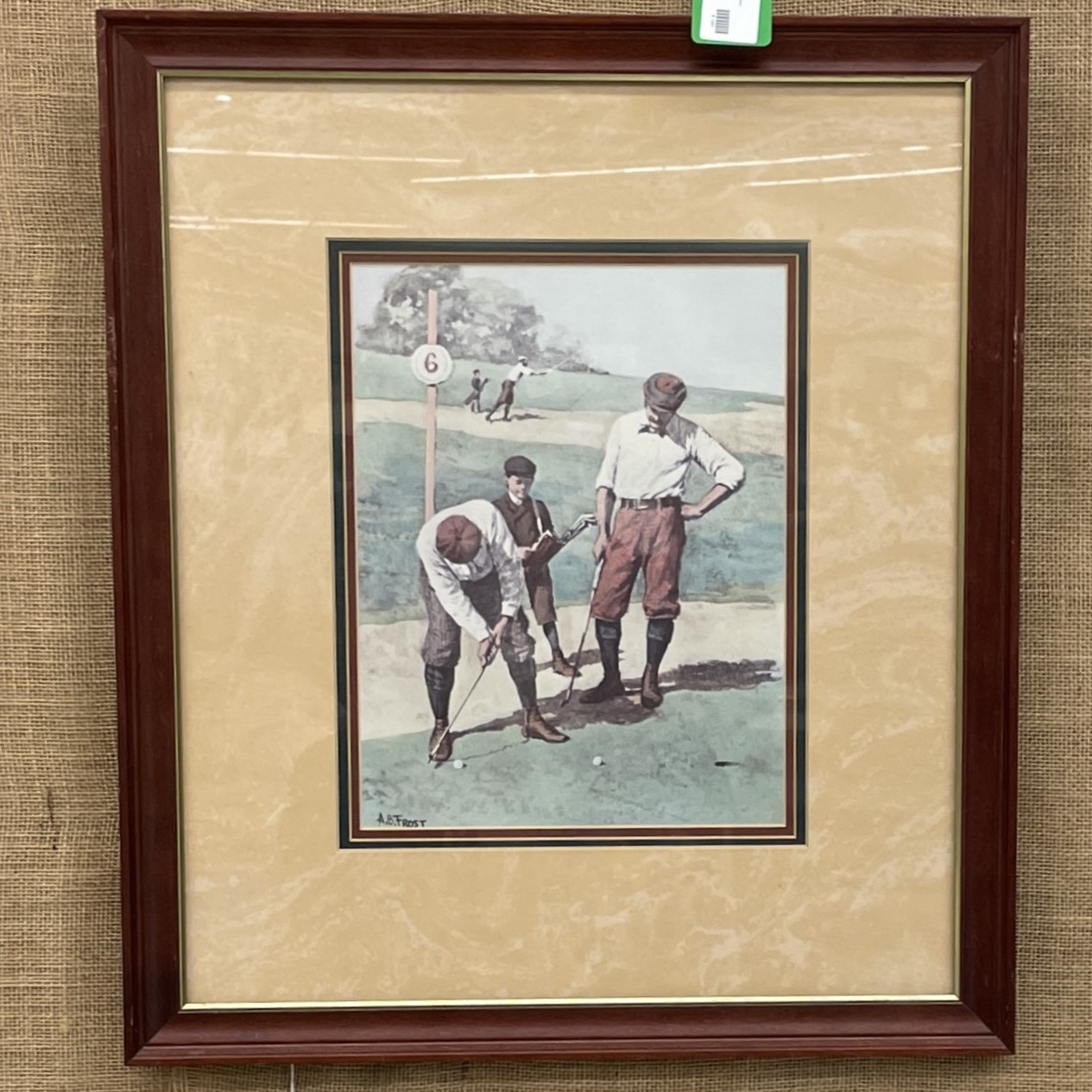 vintage golf art