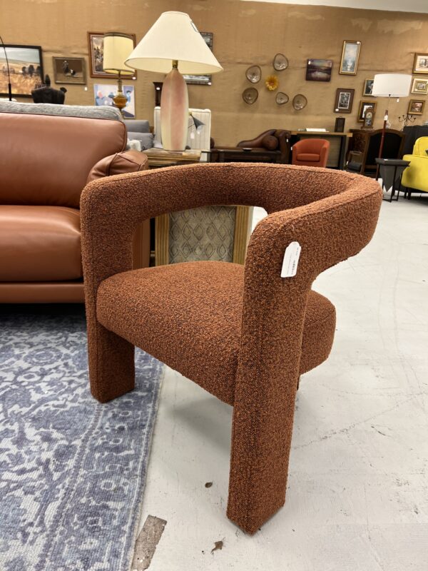 comfy mod orange chair